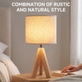 thumbnail image 7 of DAYBETTER Table Lamp for Bedroom, Bedside Table Lamps with 3 Color Temperatures, Bulb Included, Wooden Night Lamp for Living Room, Office, Bedroom, 7 of 7