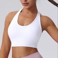 thumbnail image 5 of Halter Neck Sports Bra for Women Push Up Sexy Backless Stretch High Impact Wireless Yoga Bras, 5 of 6