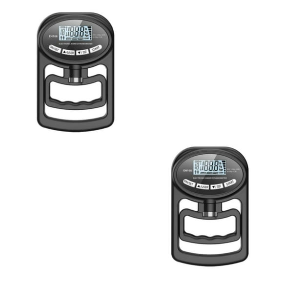 Naiovety Accesorios de ejercicio compactos dinamómetro de mano Digital empuñadura para entrenamiento de potencia amplia aplicación negro 423g negro 423g 2Conjunto