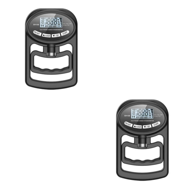 Naiovety Accesorios de ejercicio compactos dinamómetro de mano Digital empuñadura para entrenamiento de potencia amplia aplicación negro 423g negro 423g 2Conjunto