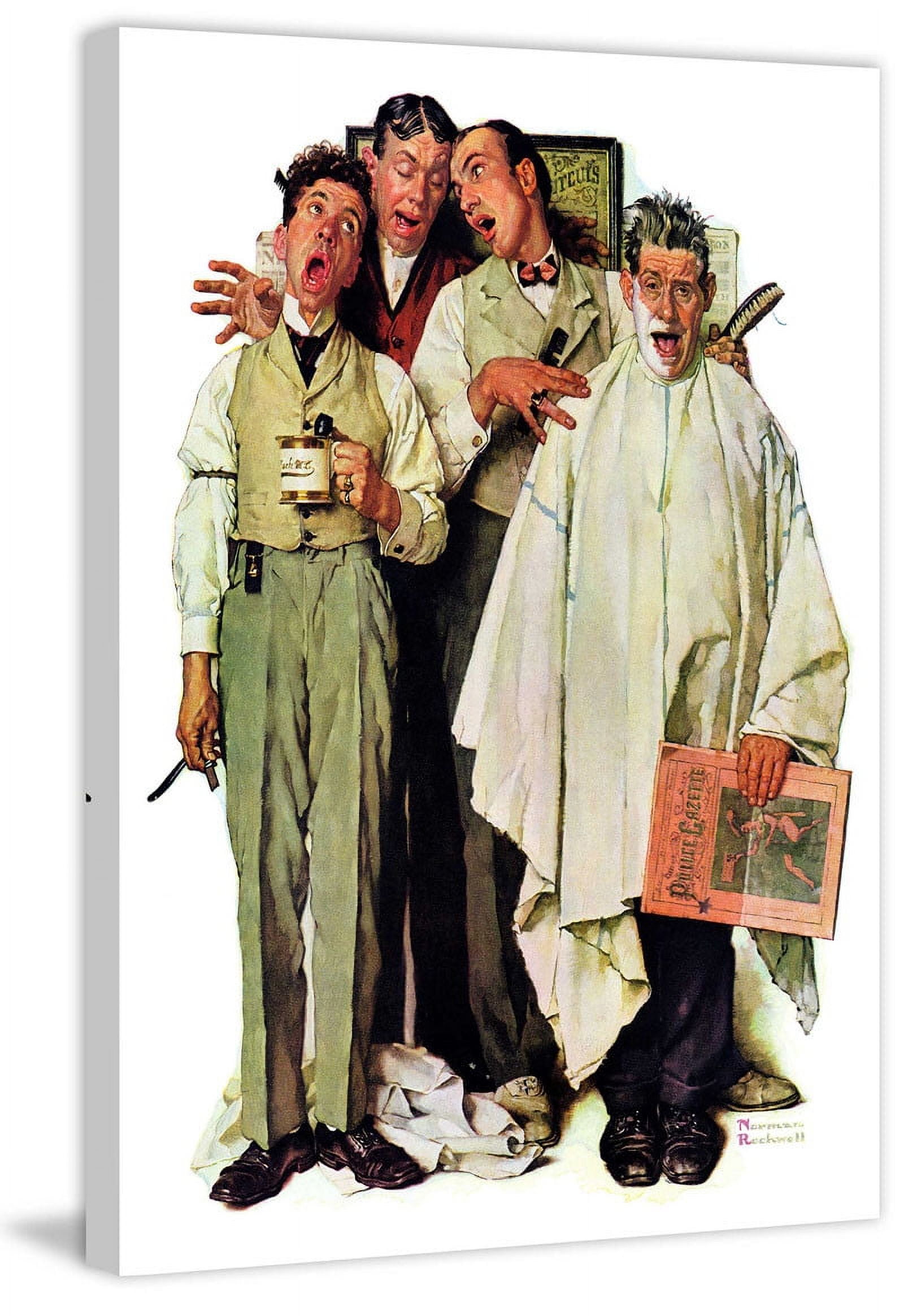 Marmont Hill "Barbershop Quartet" by Norman Rockwell Painting Print on Canvas