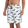 thumbnail image 2 of Fotbe Cute Shark Trajes de Baño Estampados para Hombre, Shorts de Verano de Secado Rápido, Ropa de Playa, Bañadores-Medium, 2 of 6
