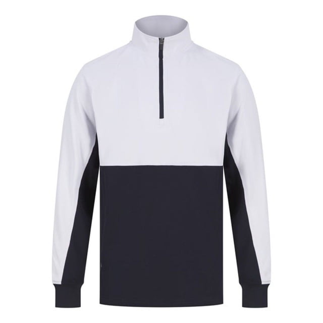 Finden & Hales Mens Colour Block Quarter Zip Tracksuit Top
