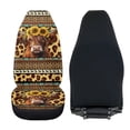 thumbnail image 4 of Uorisanigo Car Seat Covers, High Back Front Drive Seat Cover, 2pcs Highland Cow Aztec Ethnic Bucket Seats Covers for Cars, Trucks, Van, SUV, Not Airbag Compatible, 4 of 7