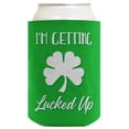 thumbnail image 2 of ThisWear St Patricks Day Decorations I'm Getting Lucked Up Green Clover 24-Pack Coolies Can Coolers, 2 of 2