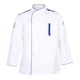thumbnail image 2 of Chaqueta de chef unisex de manga larga para restaurante premium para hombre y mujer XXXL blanco, 2 of 9