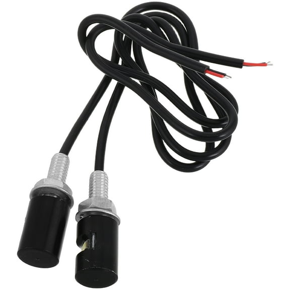 HOMEMAXS 2 Pcs License Plate Light Rear Lights LED Bulb Black