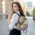 thumbnail image 6 of FORMRS Mini Backpack Purse for Women Travel Daypack Casual Shoulder Bag, Color Striped, 6 of 7