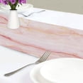 thumbnail image 6 of GZHJMY Pink Marble Table Runner Machine Washable Polyester Table Runner Rectangle Reversible Dresser Scarves Table Decor 13 x 70 Inch, 6 of 7