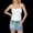 White, variant on Women´s Summer Mini Skinny Sling Vest Solid Color Sleeveless Backless Tie Up Crop Tops