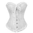 thumbnail image 3 of Qarigey Corsé de mujer Overbust Bustier Strapless Shapewear Ropa interior Ropa interior Blanco METRO, 3 of 8