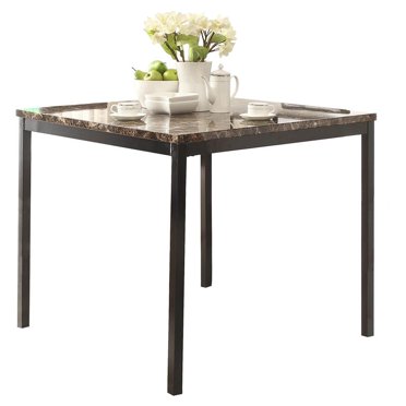 Monarch Specialties Dining Table, 42" x 42", Cappuccino, Counter Height ...