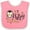 Pink and White, variant on Inktastic Happy New Year with Cute Penguin Boys or Girls Baby Bib