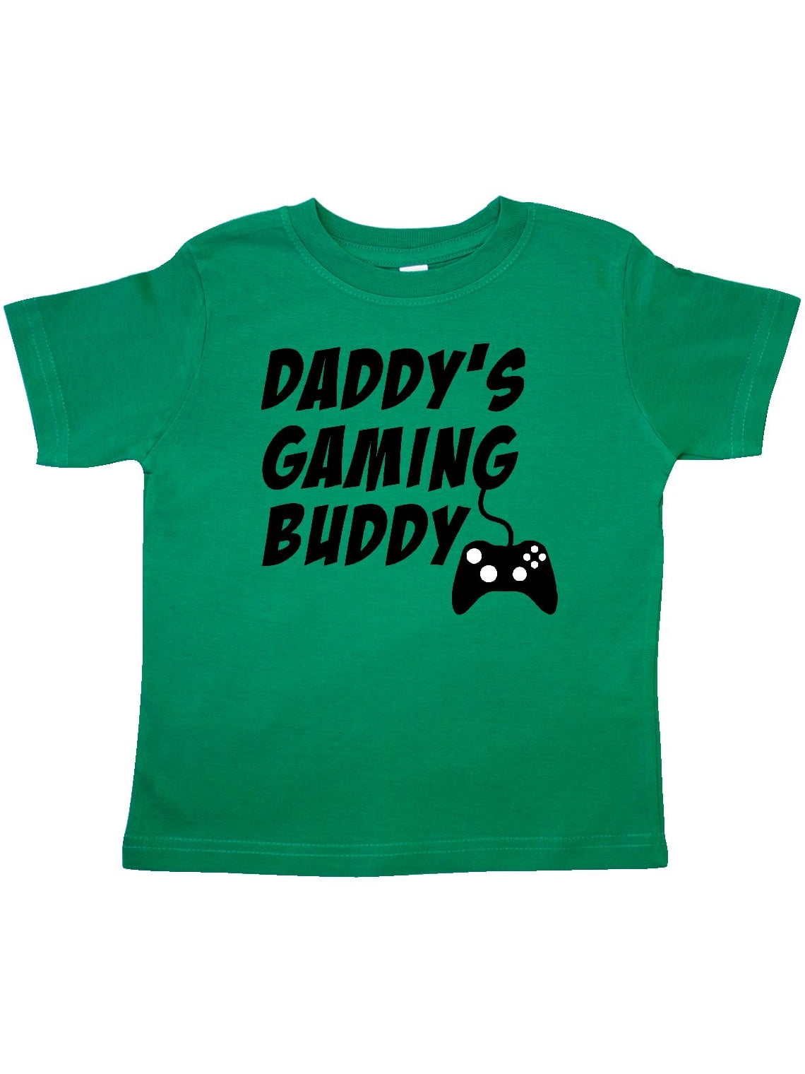 INKtastic - Daddy's Gaming Buddy with Controller Toddler T-Shirt ...