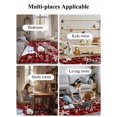 thumbnail image 6 of Christmas Snowman Area Rug for Bedroom 2.7x5 Ft Snowflake Berry Red Black Buffalo Plaid Super Soft fuzzy Throw Rug Non-Slip Fluffy Plush Indoor Floor Carpet for Living Room Nursery Home Decor, 6 of 8