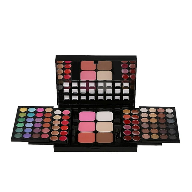 WIFKLSIIPG 78 Color Eyeshadow Push Pull Makeup Tray Foldable Eye Shadow Contouring Lip Gloss Set
