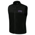 thumbnail image 2 of Men's Colosseum  Black TCU Horned Frogs Block The Sun Full-Zip Vest, 2 of 3