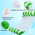 thumbnail image 6 of Pool Floats Adult Heavy Duty Inflatable Floating Toys 51.2 x 27.6 in 2 Count Orange and Green, 6 of 8