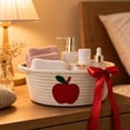 thumbnail image 4 of Dpityserensio Christmas Woven Storage Basket, Handmade Organizer for Snacks Toys, Gift Basket, 4 of 7