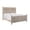 Gray, variant on Taran Designs Monte Floral Carved Solid Wood King Panel Bed in White