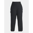 thumbnail image 5 of Avia Women’s and Women's Plus Corded Ribbed Seamed Wide-Leg Pants, Sizes XS-4X, 5 of 5