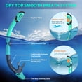 thumbnail image 3 of Equipo de Snorkel 3 en 1 wutrye Set Máscara Aletas y Tubo para Adultos, 3 of 7
