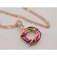 thumbnail image 5 of Rose Pendant necklace, Colorful necklace Rose Flower Necklace,, 5 of 8