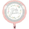 Online Party Sales Farmhouse Floral Metallic Balloon 18"