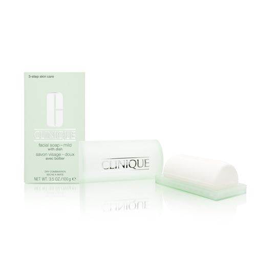 Clinique Facial Soap with Dish Mild 100g/3.5oz Dry Combination Skin