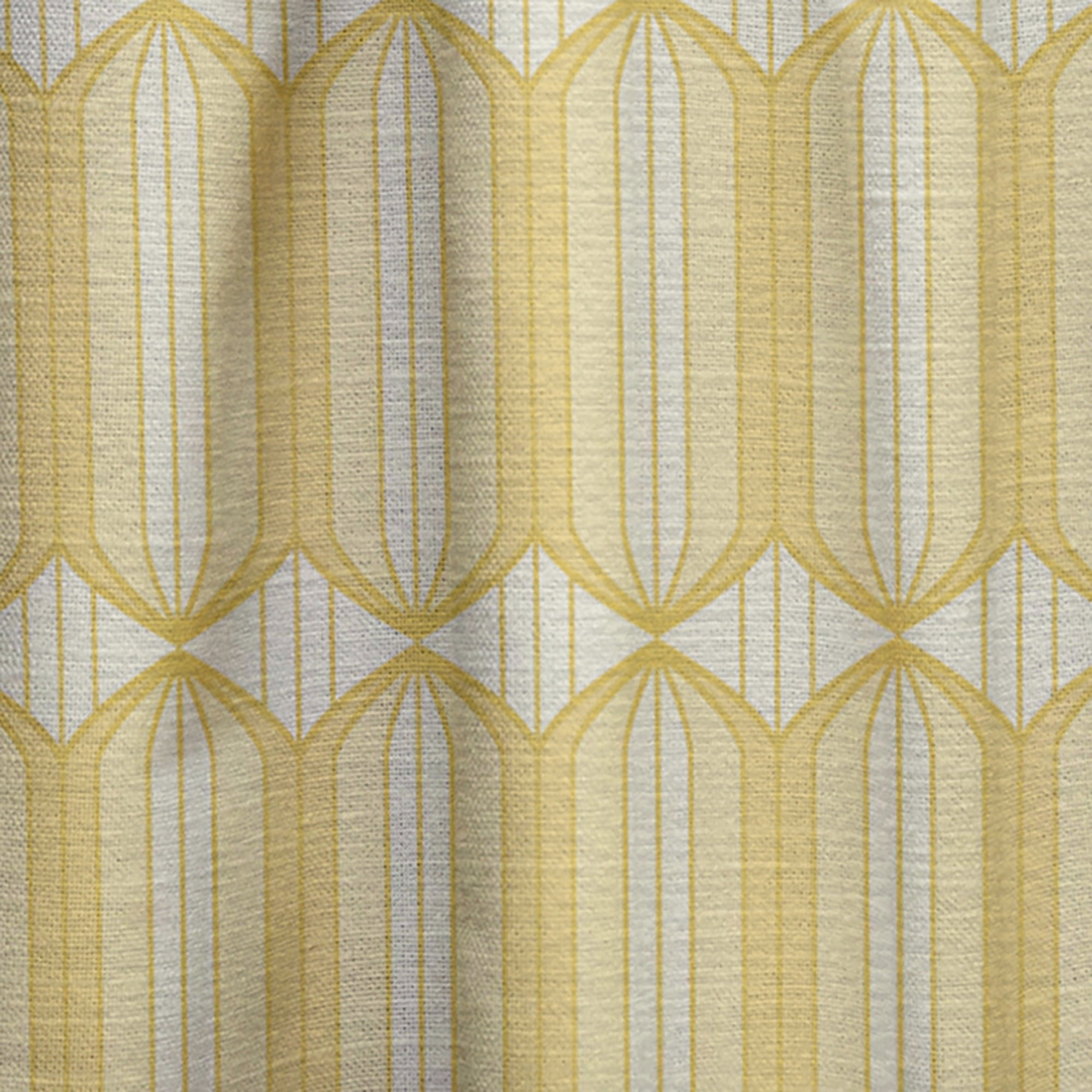 Designart 'Ornamental Retro Design III' Mid-Century Modern Curtain Panel
