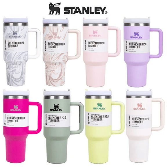 Vaso térmico Stanley de acero inoxidable 887 ml con pajita de 30 oz