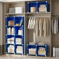 thumbnail image 4 of Cube Storage Organizer, 12 Cube Closet Organizers and Storage Shelves, DIY Stackable Bookshelf for Bedroom, Home, Admiral Blue, 4 of 15