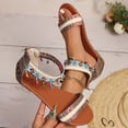 thumbnail image 4 of MKLEKYY Sandalias Planas para Mujer, de Verano, Con Cremallera, Informales, Con Punta Abierta, Planas y Cómodas, para Playa, 4 of 4