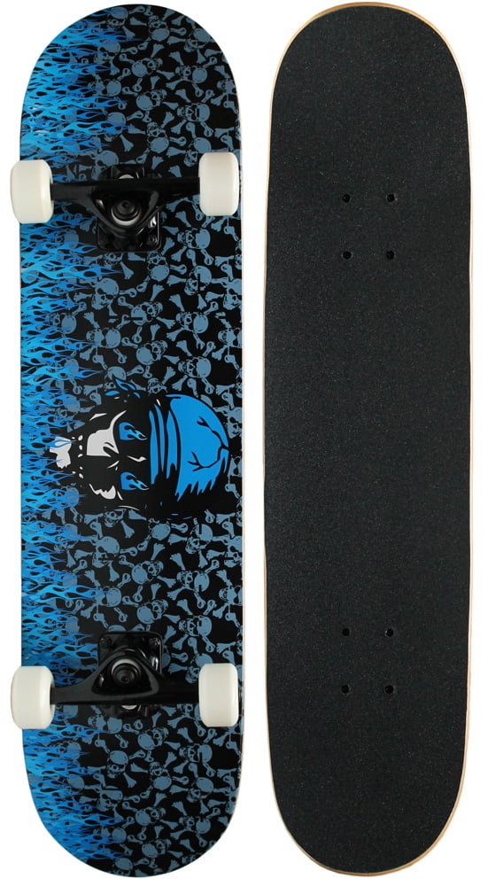 KPC Pro Skateboard Blue Flame 7.75"