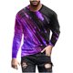 thumbnail image 1 of Blusas y camisas de manga larga y cuello redondo para hombre, camisetas casuales con estampado de moda y cuello redondo, blusas de licra de manga corta para hombre., 1 of 4