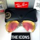thumbnail image 1 of RB-Hip Hop-sunglasses FREE SHIPPING Aviator RB3025 Pink Lenses Gold Frame, 1 of 5