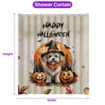 thumbnail image 5 of Happy Halloween Bichon Frise Witches Hat Pumpkin Carving Shower Curtain Bichons Dog Lovers Gifts Idea Waterproof Bathroom Bathtub Curtain - 02019, 5 of 5