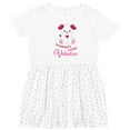 thumbnail image 3 of Inktastic Grandma's Little Valentine Girls Toddler Dress, 3 of 5