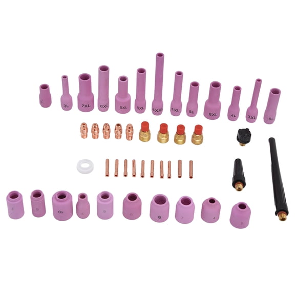 Kit de lentes de gas TIG NikouMX 46 piezas Accesorios de antorcha herramienta