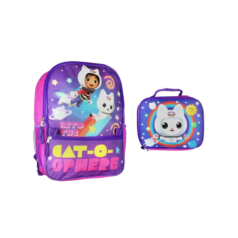 Bolsa Térmica Gabby's Dollhouse Para Niños - 22x20x8 Cm, Correa Ajustable, Ideal Para Merienda Y Excursiones