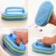 thumbnail image 3 of Handle Sponge Brush Bathtub Tile Cleaning Brush Sponge Eraser Kitchen Tool(1pcs-blue), 3 of 5