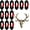 12, variant on 12 Pack European Mount Skull Hanger Deer Skull Mount for Deer Mule Antelope Coyote and Small Game Animals with Silicone Protector Red