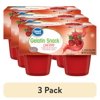 (3 pack) Great Value Gelatin Snack Cherry, 4pack / 3.8oz
