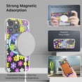 thumbnail image 6 of MyBat Pro Mood Series MagSafe Case for Apple iPhone 14 Pro (6.1) - Multi Color Daisy Stylish Glitter Shockproof Protective Cover for Women Girls Cute Phone Case, 6 of 6