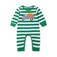thumbnail image 1 of ITFABS Baby's Festival Printed Romper Long Sleeve Snap Button Crotch Jumpsuit, 1 of 6