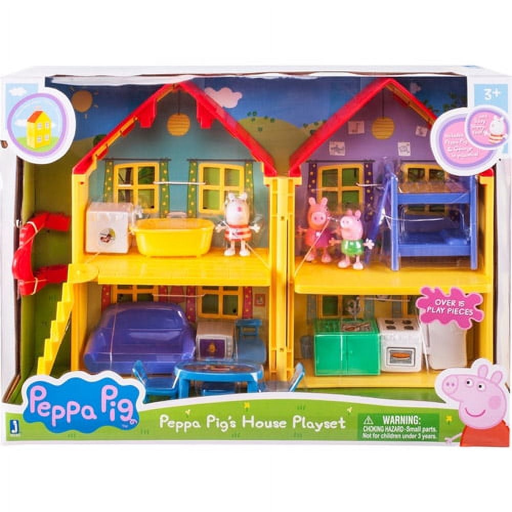 Brinquedo Casa Deluxe da Peppa Pig Playset Com a Suzy Sheep e George em  Promoção na Americanas