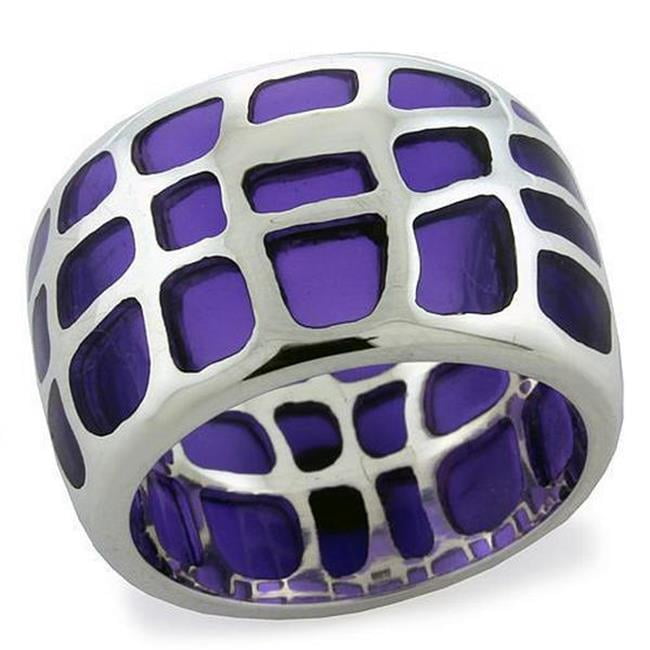 High-Polished 925 Sterling Silver Ring with No Stone, Size 7