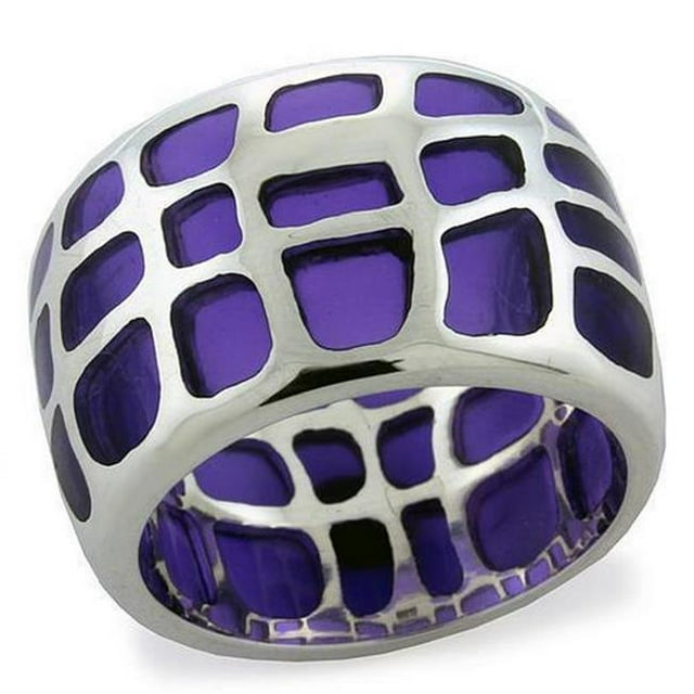 Bague en Argent Sterling 925 Haute Polissage Sans Stone, Taille 6