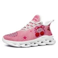 thumbnail image 4 of Coolcustomize Men's Lightweight Wide Fit Valentine Pink Cherry Walking Shoes | Breathable Comfort Sneakers, Casual Gym & Daily Wear, Low Top, Lace-up, Fabric Upper Trainers for Couple/Valentine's Day, 4 of 10