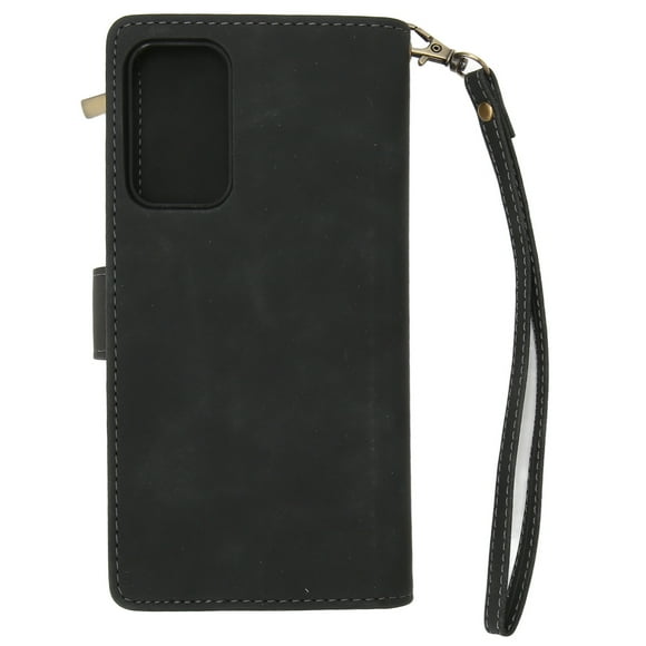 Funda tipo cartera con cremallera, funda tipo cartera con tapa de imitación, funda para teléfono, tarjetero, claridad notable